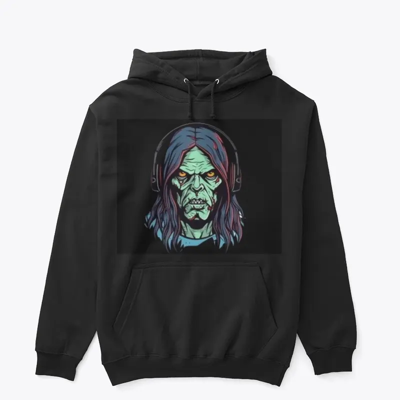 The black dark hoodies